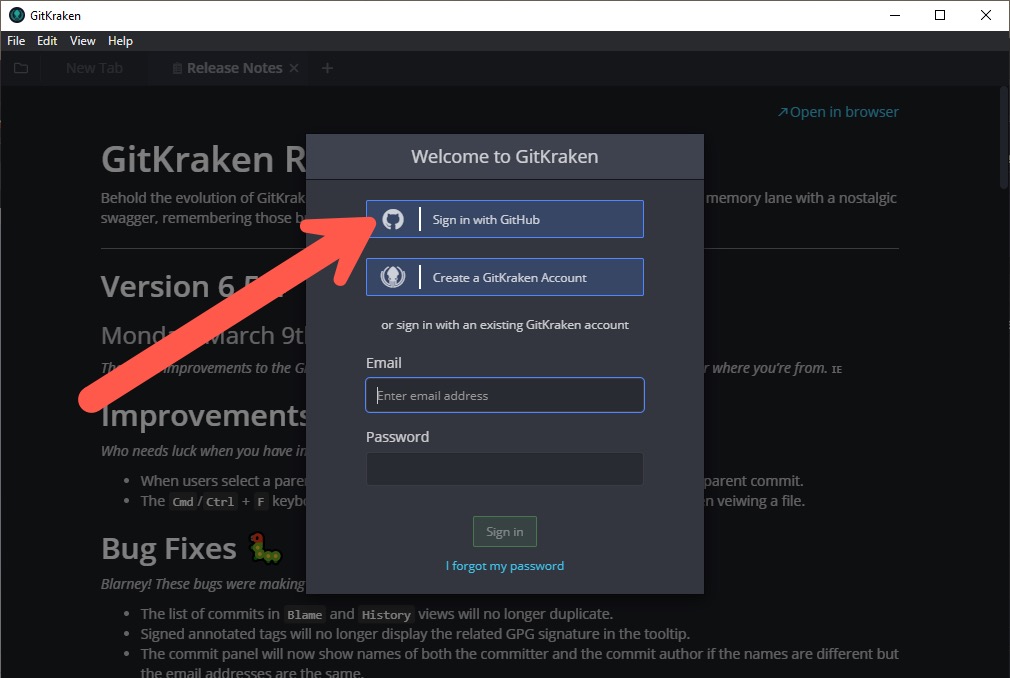 changes made on gitkraken not attributed to github account